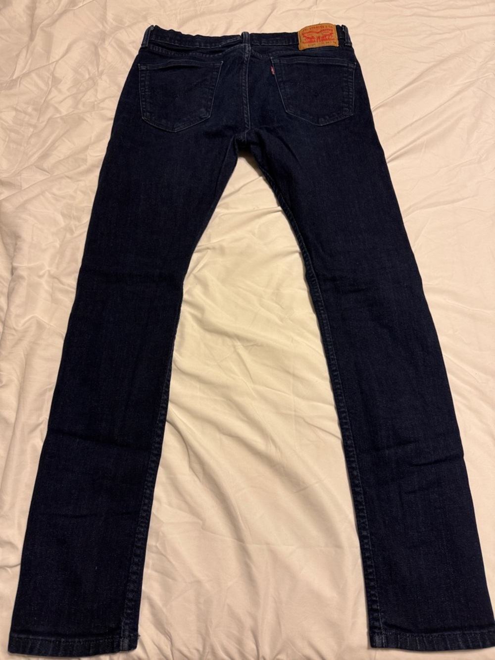 Levi's Men's Slim Straight Jeans in Dark Indigo - Picture 2 of 3